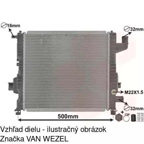 Chladiče vody 600408-2 /POLCAR/ - obr. 2