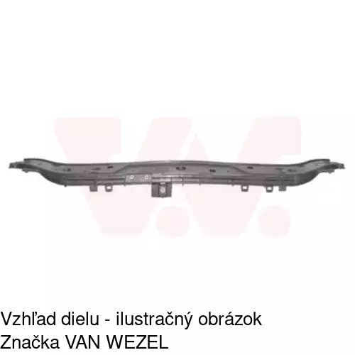 Horný nosník predného čela 601204-1 /POLCAR/ - obr. 1