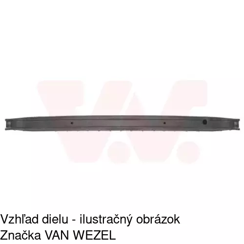 Dolný nosník predného čela 601234-1 /POLCAR/ - obr. 1