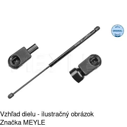 Plynová pružina 6012AB2D /POLCAR/ - obr. 3
