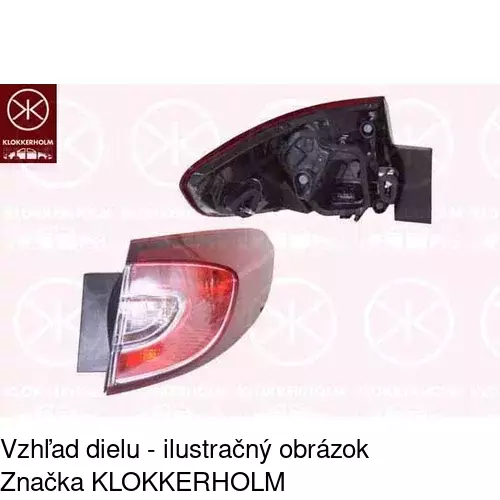 Zadné svetlo POLCAR 6014883E