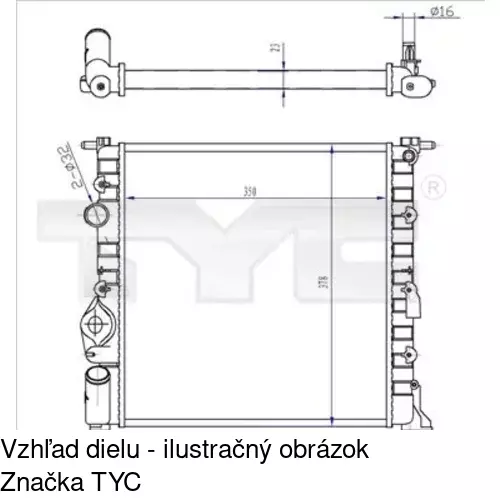 Chladiče vody 601508-2 /POLCAR/ - obr. 1