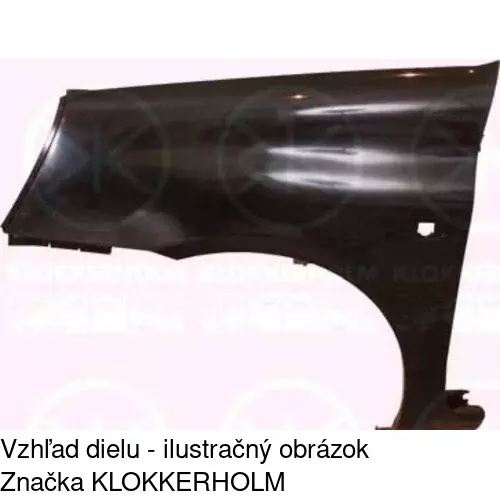Predný blatník POLCAR 601601