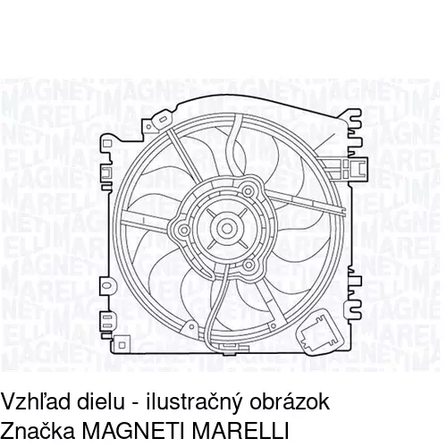 Ventilátor bez krytu / podpery 601623U1 /POLCAR/ - obr. 1