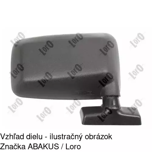 Vonkajšie zrkadlo POLCAR 601852-E