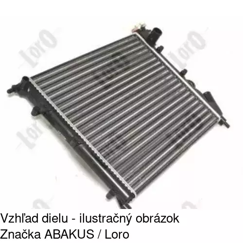 Chladiče vody 601908A0 /POLCAR/ - obr. 1