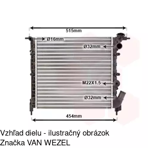 Chladiče vody 601908A2 /POLCAR/ - obr. 2