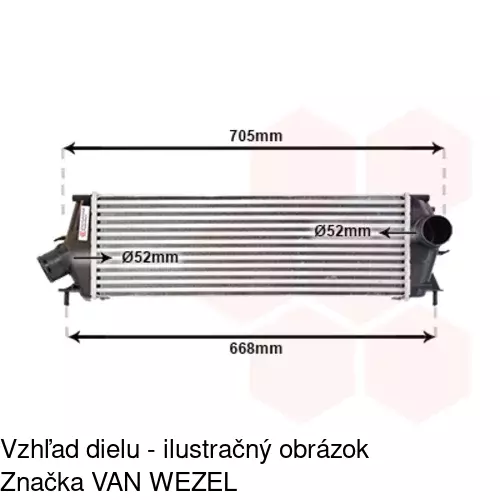 Chladiče vzduchu (Intercoolery) 6027J81X /POLCAR/ - obr. 3