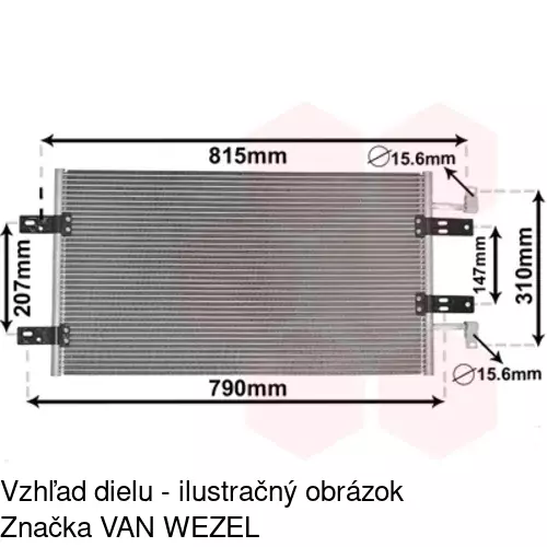 Chladiče klimatizácie 6027K8C2S /POLCAR/ - obr. 3