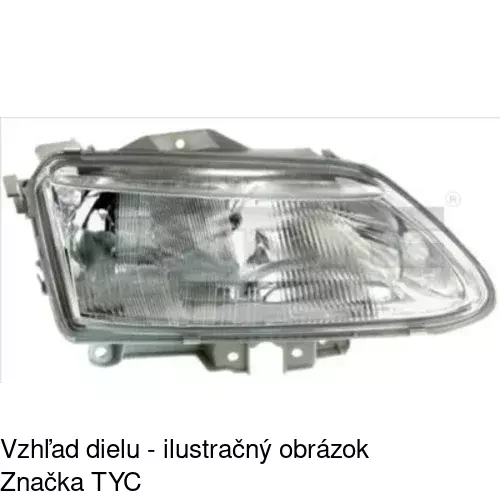 Hlavný reflektor POLCAR 6032104E