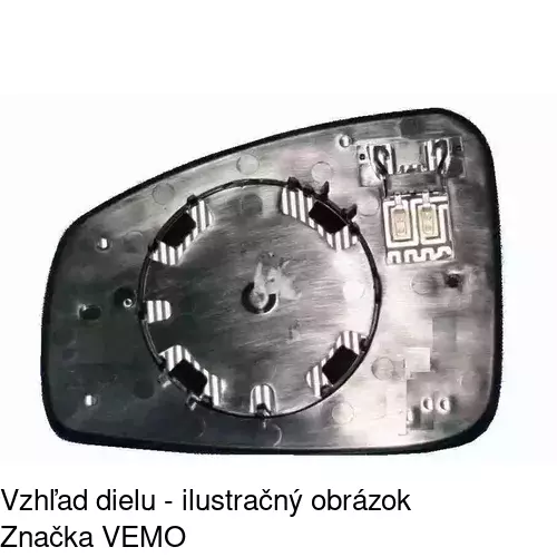 Sklo vonkajšieho zrkadla s držiakom 6039543E /POLCAR/ - obr. 4