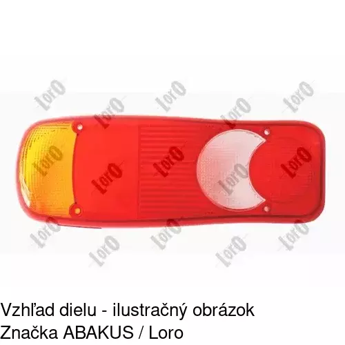 Tienidlo zadného svetla 6041870E /POLCAR/ - obr. 2