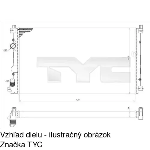 Chladiče vody 604208-1 /POLCAR/ - obr. 2
