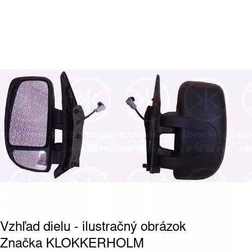Vonkajšie zrkadlo 6042514E /POLCAR/ - obr. 1