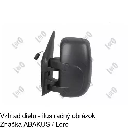 Vonkajšie zrkadlo 6042514M /POLCAR/ - obr. 3