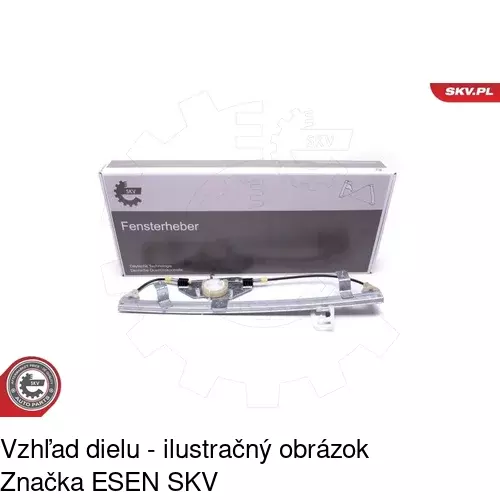 Mechanizmus sťahovania okna elektrický bez motora 6056PSG1 /POLCAR/ - obr. 5