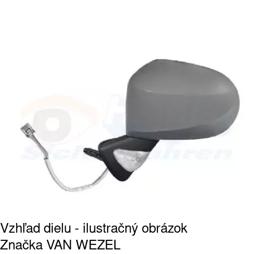 Vonkajšie zrkadlo 6058514S /POLCAR/ - obr. 2