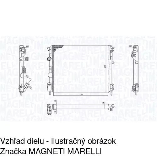 Chladiče vody 606008A6 /POLCAR/ - obr. 1