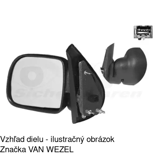 Vonkajšie zrkadlo 6060514E /POLCAR/ - obr. 3