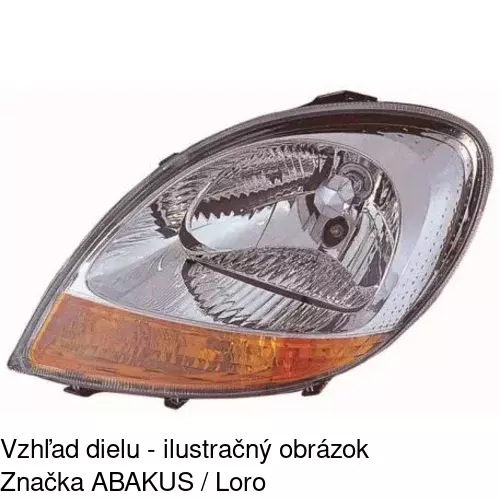 Hlavný reflektor 6061104E /POLCAR/ - obr. 2