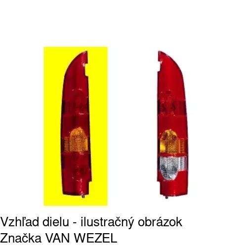 Zadné svetlo 606187-1 /POLCAR/ - obr. 2