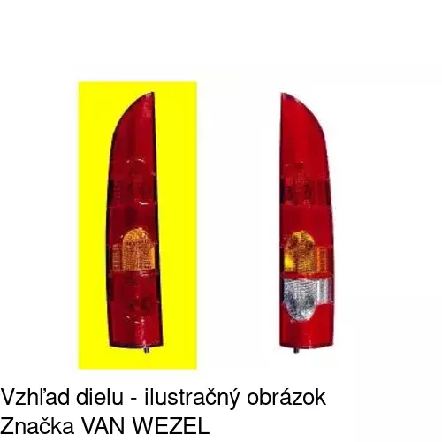 Zadné svetlo 606187-E /POLCAR/ - obr. 2