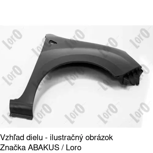 Predný blatník 606202 /POLCAR/ - obr. 1