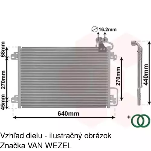 Chladiče klimatizácie 6070K8C1S /POLCAR/ - obr. 3