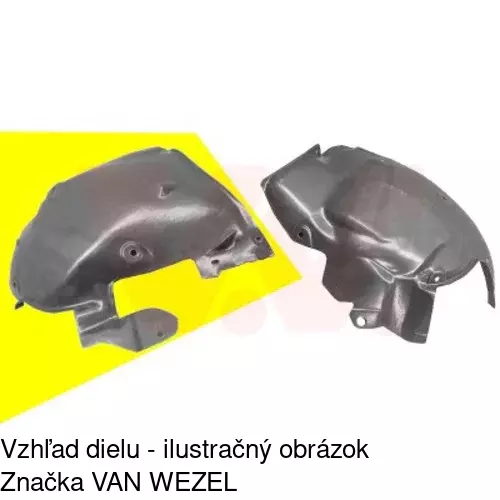 Podblatník (plast) 6071FP31T /POLCAR/ - obr. 1