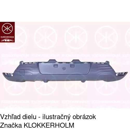 Zadný nárazník 60B196-5 /POLCAR/ - obr. 1