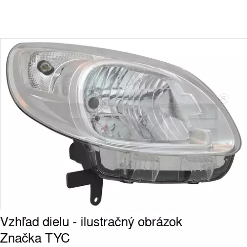 Hlavný reflektor 60U109-E /POLCAR/ - obr. 1