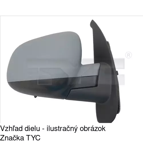 Vonkajšie zrkadlo 60U1525M /POLCAR/ - obr. 2
