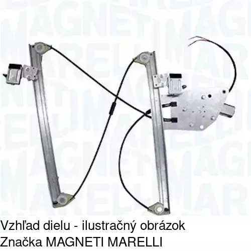 Mechanizmus sťahovania okna elektrický bez motora 6530PSG2 /POLCAR/ - obr. 1