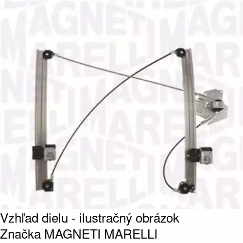 Mechanizmus sťahovania okna elektrický bez motora 6705PSG2 /POLCAR/ - obr. 2