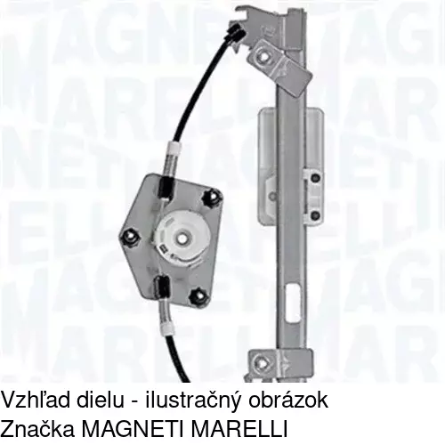 Mechanizmus sťahovania okna elektrický bez motora 6722PSG3 /POLCAR/ - obr. 3
