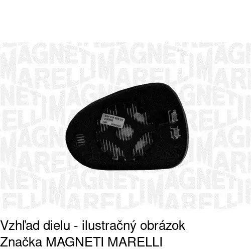Sklo vonkajšieho zrkadla s držiakom 6732542E /POLCAR/ - obr. 5