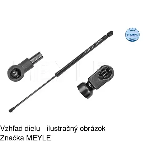 Plynová pružina 6732AB /POLCAR/ - obr. 2