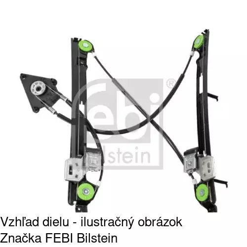 Mechanizmus sťahovania okna elektrický bez motora 6755PSG1 /POLCAR/ - obr. 3