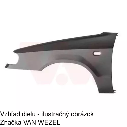 Predný blatník POLCAR 691002-Q