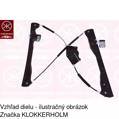 Mechanizmus sťahovania okna elektrický bez motora 6913PSG2 /POLCAR/ - obr. 5