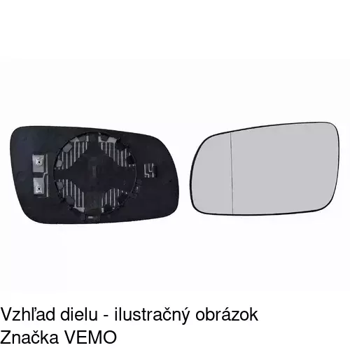 Sklo vonkajšieho zrkadla s držiakom 6920547M /POLCAR/ - obr. 4