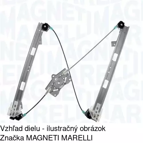 Mechanizmus sťahovania okna elektrický bez motora 6922PSG5 /POLCAR/ - obr. 4