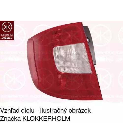 Žiarovková lišta zadného svetla POLCAR 6926875U