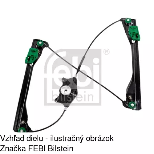 Mechanizmus sťahovania okna elektrický bez motora 6926PSG1 /POLCAR/ - obr. 1
