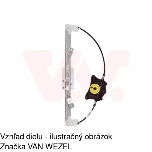 Mechanizmus sťahovania okna elektrický bez motora 6926PSG3 /POLCAR/ - obr. 3