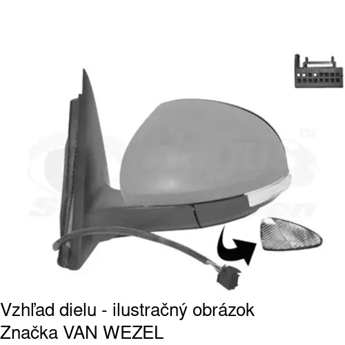 Vonkajšie zrkadlo 6935516M /POLCAR/ - obr. 1