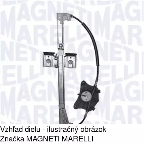 Mechanizmus sťahovania okna elektrický bez motora 6935PSG2E /POLCAR/