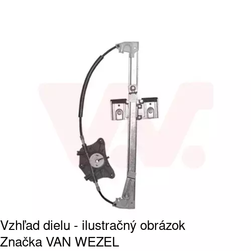 Mechanizmus sťahovania okna elektrický bez motora 6935PSG2E /POLCAR/ - obr. 4