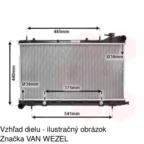Chladiče vody 7241082K /POLCAR/ - obr. 1