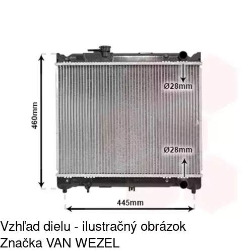 Chladiče vody 7403081K /POLCAR/ - obr. 5